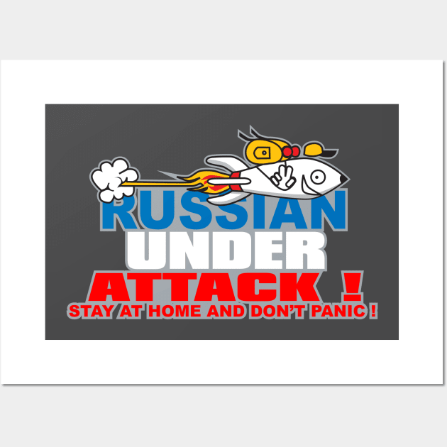 russian under attack ! Wall Art by thecave85